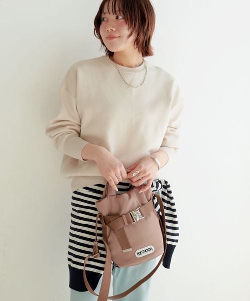 CROSS FUNCTION(クロスファンクション)の「OUTDOOR PRODUCTS (アウトドアプロダクツ) 2WAYベルトトートバッグSS【CROSS FUNCTION/クロスファンクション】(トートバッグ・レディース・ブラック/モカ・FREE)」の4枚目の写真