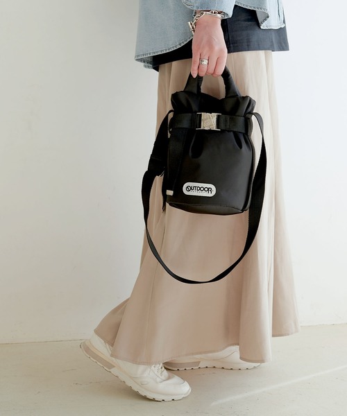 CROSS FUNCTION(クロスファンクション)の「OUTDOOR PRODUCTS (アウトドアプロダクツ) 2WAYベルトトートバッグSS【CROSS FUNCTION/クロスファンクション】(トートバッグ・レディース・ブラック/モカ・FREE)」の7枚目の写真