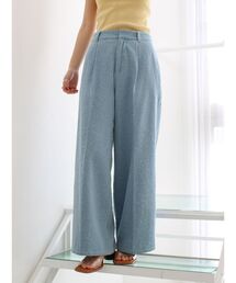 Ungrid | タックデザインネップデニム(デニムパンツ)