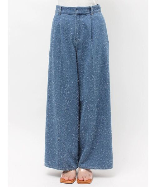 Ungrid（アングリッド）の「タックデザインネップデニム（デニムパンツ・レディース・ライトブルー/ブルー・MEDIUM/SMALL）」の18枚目の写真
