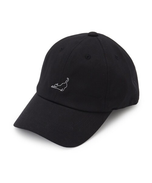 SHOO・LA・RUE（シューラルー）の「猫シルエット刺繍キャップ（キャップ・レディース・グレー/ブラック/ベージュ・00）」の2枚目の写真