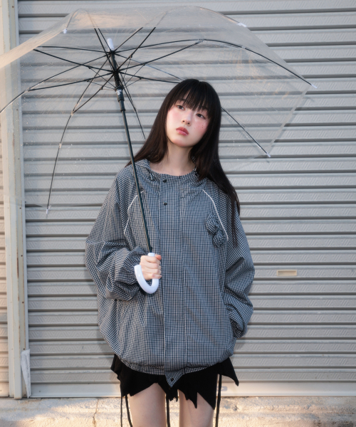 ROSEFRANTZ（ロゼフランツ）の「Rose Corsage Check Windbreaker [Navy]（ナイロンジャケット・レディース・ネイビー・OS）」の20枚目の写真