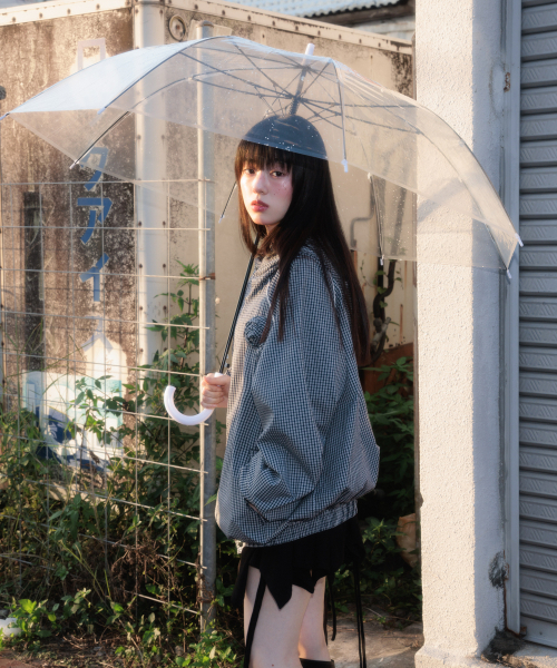ROSEFRANTZ（ロゼフランツ）の「Rose Corsage Check Windbreaker [Navy]（ナイロンジャケット・レディース・ネイビー・OS）」の10枚目の写真