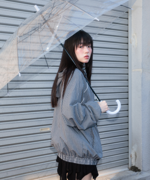 ROSEFRANTZ（ロゼフランツ）の「Rose Corsage Check Windbreaker [Navy]（ナイロンジャケット・レディース・ネイビー・OS）」の11枚目の写真