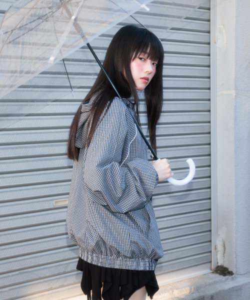 ROSEFRANTZ（ロゼフランツ）の「Rose Corsage Check Windbreaker [Navy]（ナイロンジャケット・レディース・ネイビー・OS）」の12枚目の写真