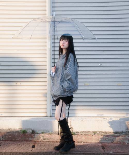 ROSEFRANTZ（ロゼフランツ）の「Rose Corsage Check Windbreaker [Navy]（ナイロンジャケット・レディース・ネイビー・OS）」の4枚目の写真