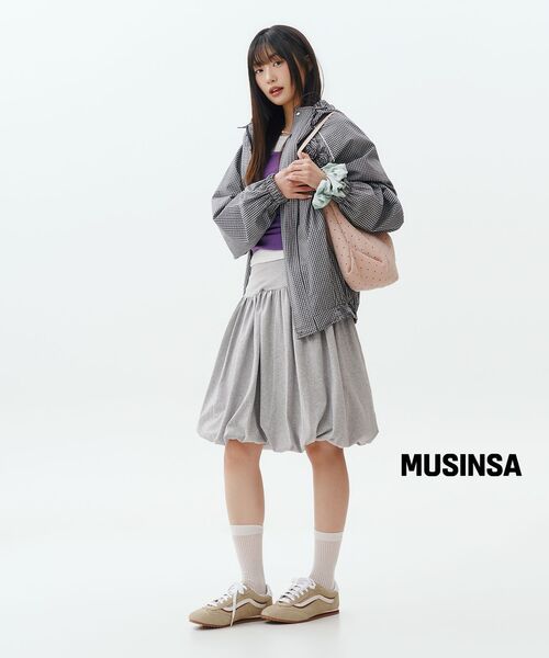 ROSEFRANTZ（ロゼフランツ）の「Rose Corsage Check Windbreaker [Navy]（ナイロンジャケット・レディース・ネイビー・OS）」の9枚目の写真