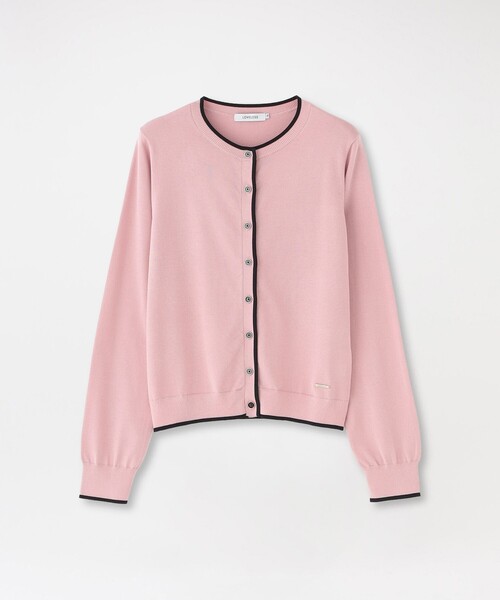 LOVELESS（ラブレス）の「パイピングニットカーディガン（カーディガン/ボレロ・レディース・ピンク系その他2/ブルー系その他7/グレー系その他・36）」の3枚目の写真