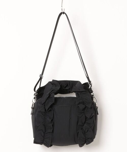 SALON de RUBAN（サロンドルヴァン）の「【SALON de RUBAN / サロン ド ルヴァン】 FURI luu ミニドラムボストンバッグ（ショルダーバッグ・レディース・ブラック・FREE）」の2枚目の写真