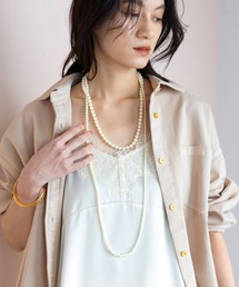 Elura | マルチパールロングマグネットネックレス/659234(ネックレス)