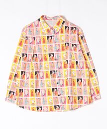 sandy（サンディー）の「プリント丸衿タックシャツ（シャツ/ブラウス）」