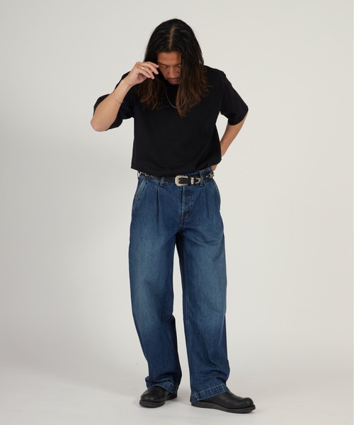 Calvin Klein（カルバン・クライン）の「Calvin Klein/カルバンクライン BARREL BENSON TROUSER ストレートシルエット ワイドデニムパンツ 2026年春夏（デニムパンツ・メンズ・インディゴブルー・32inch/30inch/28inch）」の22枚目の写真