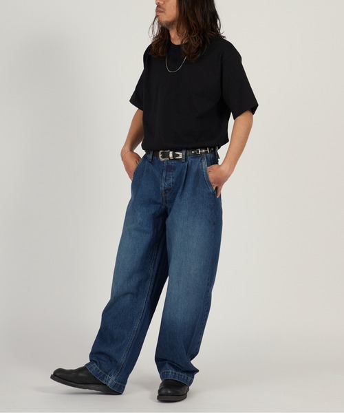 Calvin Klein（カルバン・クライン）の「Calvin Klein/カルバンクライン BARREL BENSON TROUSER ストレートシルエット ワイドデニムパンツ 2026年春夏（デニムパンツ・メンズ・インディゴブルー・32inch/30inch/28inch）」の20枚目の写真