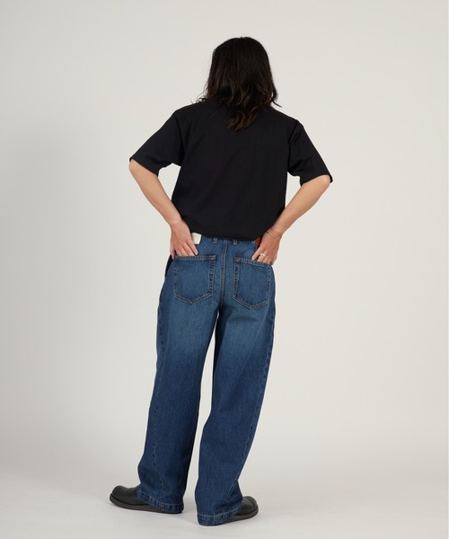 Calvin Klein（カルバン・クライン）の「Calvin Klein/カルバンクライン BARREL BENSON TROUSER ストレートシルエット ワイドデニムパンツ 2026年春夏（デニムパンツ・メンズ・インディゴブルー・32inch/30inch/28inch）」の18枚目の写真