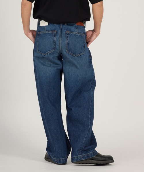 Calvin Klein（カルバン・クライン）の「Calvin Klein/カルバンクライン BARREL BENSON TROUSER ストレートシルエット ワイドデニムパンツ 2026年春夏（デニムパンツ・メンズ・インディゴブルー・32inch/30inch/28inch）」の11枚目の写真