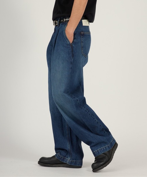 Calvin Klein（カルバン・クライン）の「Calvin Klein/カルバンクライン BARREL BENSON TROUSER ストレートシルエット ワイドデニムパンツ 2026年春夏（デニムパンツ・メンズ・インディゴブルー・32inch/30inch/28inch）」の12枚目の写真