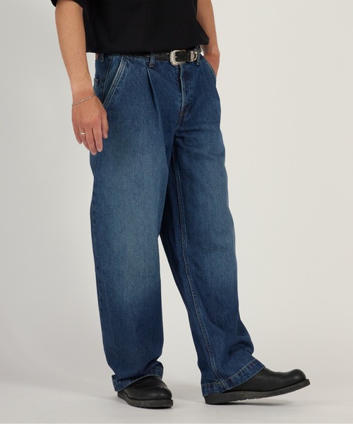 Calvin Klein（カルバン・クライン）の「Calvin Klein/カルバンクライン BARREL BENSON TROUSER ストレートシルエット ワイドデニムパンツ 2026年春夏（デニムパンツ・メンズ・インディゴブルー・32inch/30inch/28inch）」の15枚目の写真