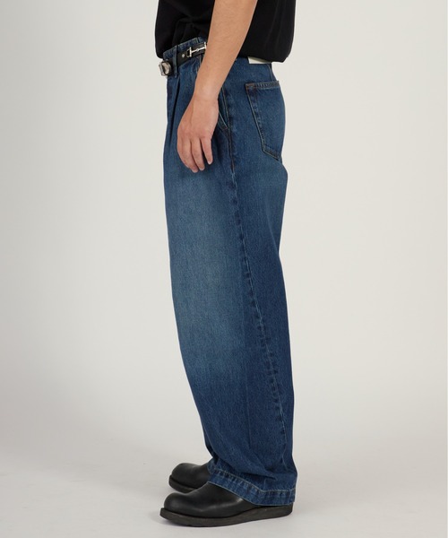 Calvin Klein（カルバン・クライン）の「Calvin Klein/カルバンクライン BARREL BENSON TROUSER ストレートシルエット ワイドデニムパンツ 2026年春夏（デニムパンツ・メンズ・インディゴブルー・32inch/30inch/28inch）」の3枚目の写真