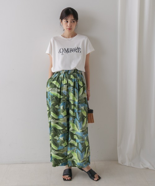 Bou Jeloud(ブージュルード)の「半ラバー×刺繍ロゴTシャツ(Tシャツ/カットソー・レディース・オフホワイト/ブラック/ブラウン・FREE)」の14枚目の写真