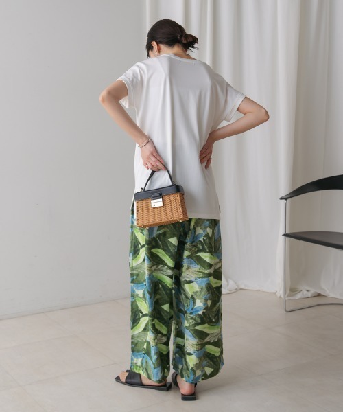 Bou Jeloud(ブージュルード)の「半ラバー×刺繍ロゴTシャツ(Tシャツ/カットソー・レディース・オフホワイト/ブラック/ブラウン・FREE)」の21枚目の写真