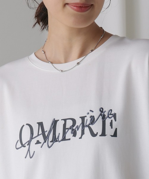 Bou Jeloud(ブージュルード)の「半ラバー×刺繍ロゴTシャツ(Tシャツ/カットソー・レディース・オフホワイト/ブラック/ブラウン・FREE)」の22枚目の写真