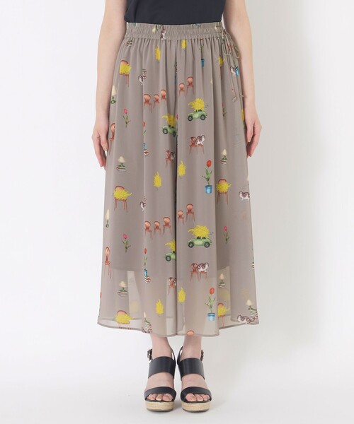 S.ESSENTIALS（エスエッセンシャルズ）の「【AIKO FUKUDAコラボ】プリントパンツ（その他パンツ・レディース・グレー系その他/ダークネイビー・36/38）」の9枚目の写真