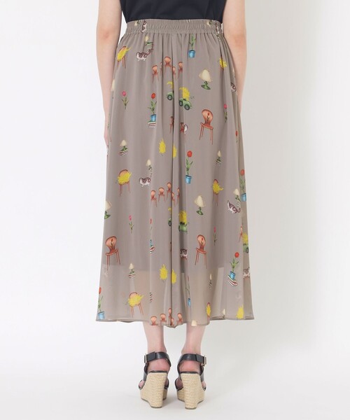 S.ESSENTIALS（エスエッセンシャルズ）の「【AIKO FUKUDAコラボ】プリントパンツ（その他パンツ・レディース・グレー系その他/ダークネイビー・36/38）」の7枚目の写真