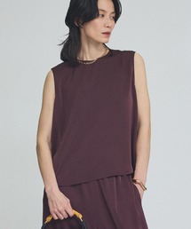 qualite | 【接触冷感・吸水速乾】クールサテンブラウス セットアップ対応 夏服 きれいめカジュアル(シャツ/ブラウス)