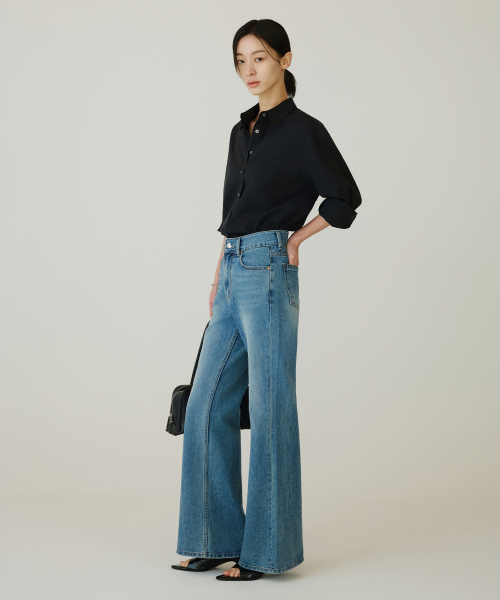 SIYAZU（シヤジュ）の「SITP5258 ルーズフィットリエールシャツ_ブラック（シャツ/ブラウス・レディース・ブラック・SMALL/MEDIUM）」の4枚目の写真