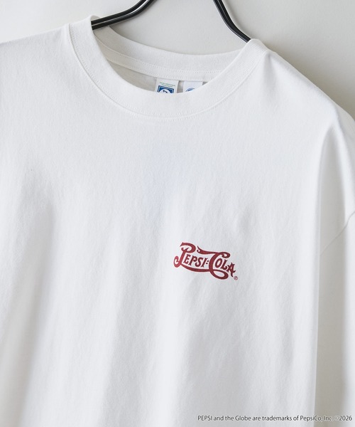 DISCUS（ディスカス）の「【DISCUS/ディスカス】【選べる丈感・PEPSI】DISCUS×ペプシ コラボTシャツ クロップド短丈・ルーズシルエット（Tシャツ/カットソー・レディース・ホワイト系その他2/ホワイト系その他・LARGE/MEDIUM）」の10枚目の写真