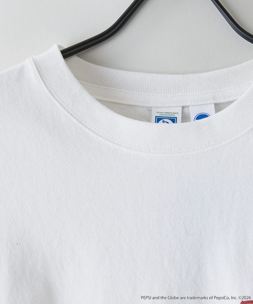 DISCUS（ディスカス）の「【DISCUS/ディスカス】【選べる丈感・PEPSI】DISCUS×ペプシ コラボTシャツ クロップド短丈・ルーズシルエット（Tシャツ/カットソー・レディース・ホワイト系その他2/ホワイト系その他・LARGE/MEDIUM）」の13枚目の写真