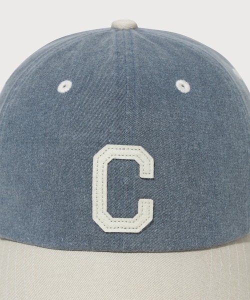 COVERNAT（カバーナット）の「[SOOBIN着用] C-LOGO COZY FIT WASHED COLOR-BLOCK BALL CAP（キャップ・メンズ・ブルー/チャコールグレー・FREE）」の9枚目の写真