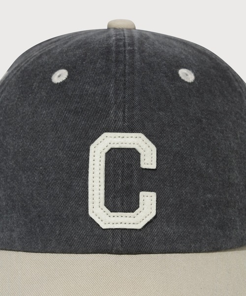 COVERNAT（カバーナット）の「[SOOBIN着用] C-LOGO COZY FIT WASHED COLOR-BLOCK BALL CAP（キャップ・メンズ・ブルー/チャコールグレー・FREE）」の15枚目の写真