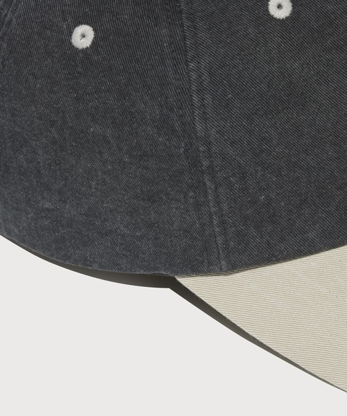 COVERNAT（カバーナット）の「[SOOBIN着用] C-LOGO COZY FIT WASHED COLOR-BLOCK BALL CAP（キャップ・メンズ・ブルー/チャコールグレー・FREE）」の12枚目の写真