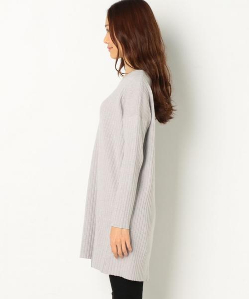 Another Edition（アナザーエディション）の「スリットチュニック/AEMBC C/R/N SLIT TU◆（ニット/セーター・レディース・オフホワイト/ブラック/ライトグレー/オリーブ・FREE）」の7枚目の写真