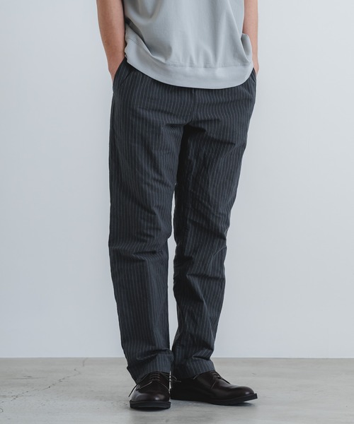 quadro(クオドロ)の「コットンリネンウェザー近江晒イージーパンツ(その他パンツ・メンズ・ストライプ/チェック・MEDIUM)」の13枚目の写真