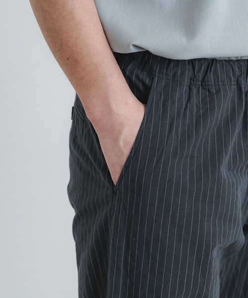 quadro(クオドロ)の「コットンリネンウェザー近江晒イージーパンツ(その他パンツ・メンズ・ストライプ/チェック・MEDIUM)」の15枚目の写真