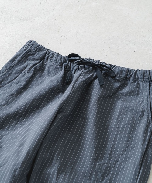 quadro(クオドロ)の「コットンリネンウェザー近江晒イージーパンツ(その他パンツ・メンズ・ストライプ/チェック・MEDIUM)」の5枚目の写真