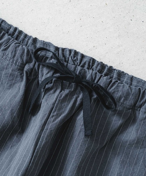 quadro(クオドロ)の「コットンリネンウェザー近江晒イージーパンツ(その他パンツ・メンズ・ストライプ/チェック・MEDIUM)」の6枚目の写真