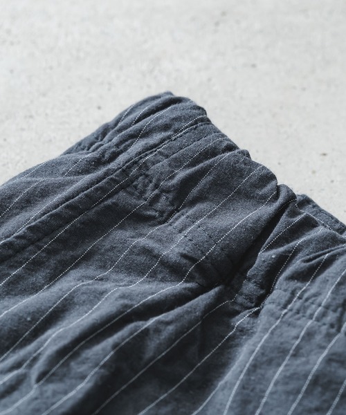 quadro(クオドロ)の「コットンリネンウェザー近江晒イージーパンツ(その他パンツ・メンズ・ストライプ/チェック・MEDIUM)」の8枚目の写真