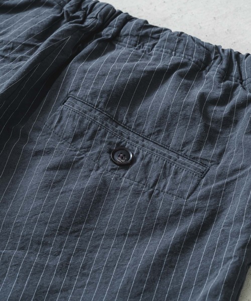 quadro(クオドロ)の「コットンリネンウェザー近江晒イージーパンツ(その他パンツ・メンズ・ストライプ/チェック・MEDIUM)」の10枚目の写真