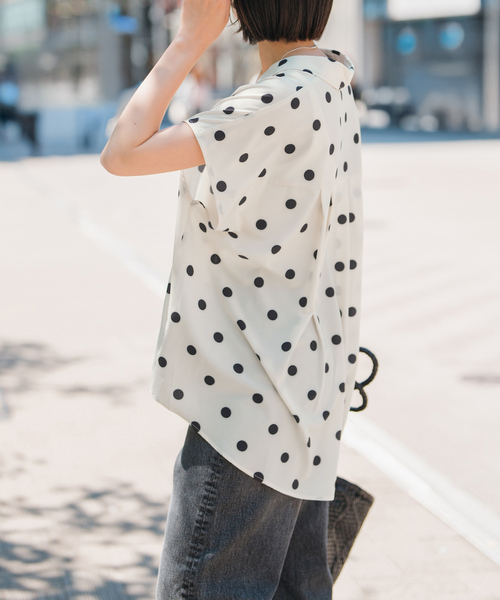 Spick & Span(スピックアンドスパン)の「《一部店舗+WEB限定 / 追加》ドットフレンチスリーブシャツ(シャツ/ブラウス・レディース・その他2/その他4/マルチ・FREE)」の20枚目の写真