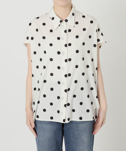 Spick & Span(スピックアンドスパン)の「《一部店舗+WEB限定 / 追加》ドットフレンチスリーブシャツ(シャツ/ブラウス・レディース・その他2/その他4/マルチ・FREE)」の9枚目の写真