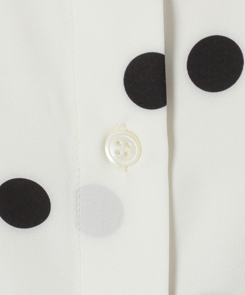 Spick & Span(スピックアンドスパン)の「《一部店舗+WEB限定 / 追加》ドットフレンチスリーブシャツ(シャツ/ブラウス・レディース・その他2/その他4/マルチ・FREE)」の8枚目の写真
