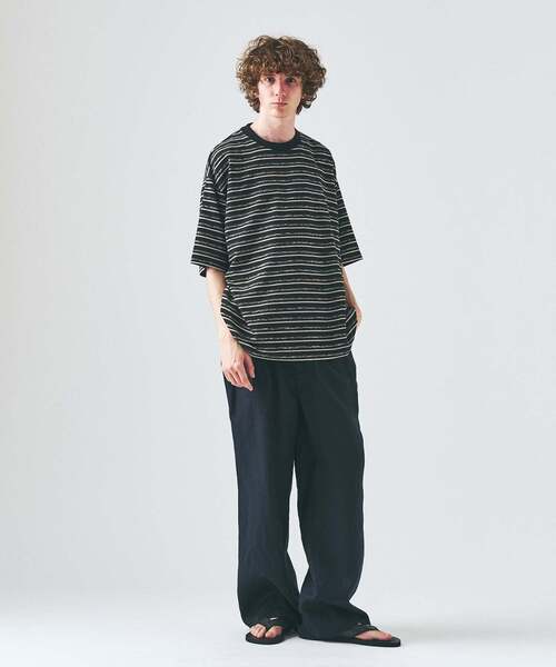 417 EDIFICE（フォーワンセブンエディフィス）の「メランジ ボーダーTシャツ（Tシャツ/カットソー・メンズ・ブルー系その他/ブラック/チャコールグレー・MEDIUM/LARGE）」の11枚目の写真