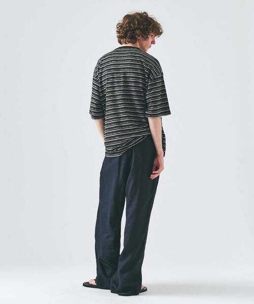 417 EDIFICE（フォーワンセブンエディフィス）の「メランジ ボーダーTシャツ（Tシャツ/カットソー・メンズ・ブルー系その他/ブラック/チャコールグレー・MEDIUM/LARGE）」の14枚目の写真