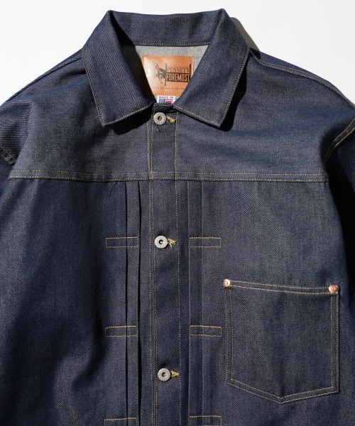 PENNEYS(ぺニーズ)の「PENNEY'S FOREMOST / ペニーズフォアモスト WWⅡ T-BACK JACKET セルビッチ デニムジャケット(デニムジャケット・メンズ・インディゴブルー・40/42/44)」の11枚目の写真