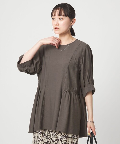 green label relaxing(グリーンレーベルリラクシング)の「エアリー ボリューム ブラウス(シャツ/ブラウス・レディース・ホワイト/ダークグレー/ライトブルー・FREE)」の15枚目の写真