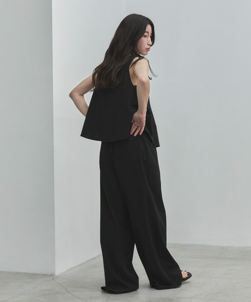 feepur（フェピュール）の「【セットアップ可】リネンミックスイージーパンツ（その他パンツ・レディース・ブラック/アイボリー/ブラウン・TALL/MEDIUM/SMALL）」の7枚目の写真