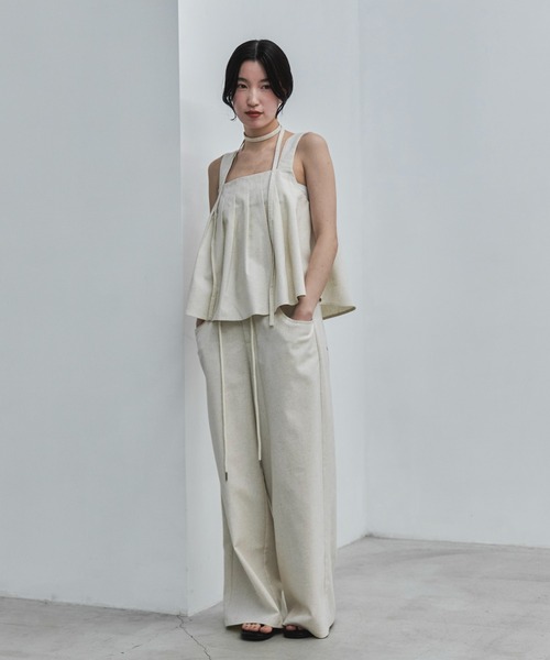 feepur（フェピュール）の「【セットアップ可】リネンミックスイージーパンツ（その他パンツ・レディース・ブラック/アイボリー/ブラウン・TALL/MEDIUM/SMALL）」の22枚目の写真